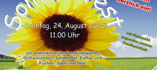 Herzliche Einladung zum Sommerfest Herzliche Einladung zum Sommerfest