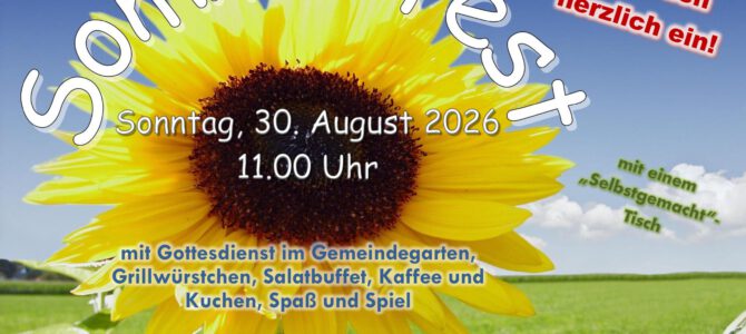 Herzliche Einladung zum Sommerfest